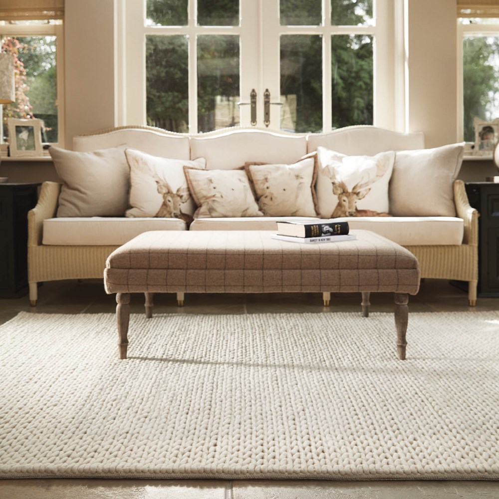 Fusion Wool Rugs in Ivory
